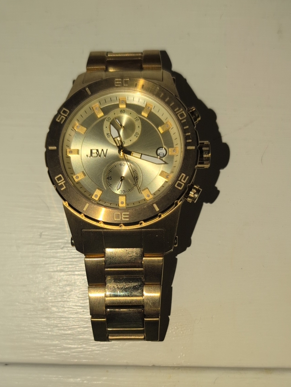 JBW Gold Stainless Steel Men's Chronograph Watch